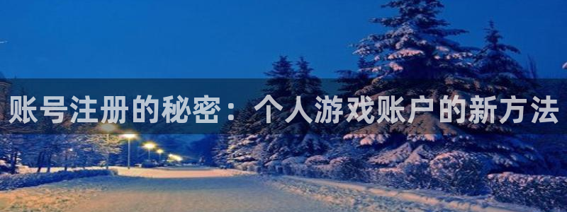 杜邦娱乐平台登陆：账号注册的秘密：个人游戏账户的新方法